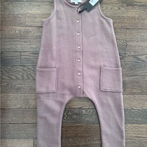 Cozy Kids Sleeveless Bodysuit in chestnut